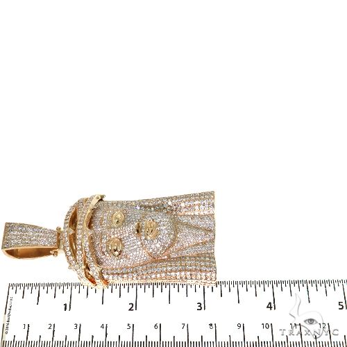 Large 14K Gold Diamond Jesus Pendant 67742 - Image 6