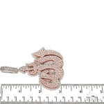 Large 2 Tone Diamond Allah Pendant 67361 - Image 5