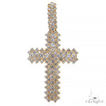 Large Diamond Cross Pendant (Lab) 68212 - Image 1