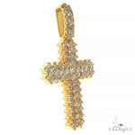 Large Diamond Cross Pendant (Lab) 68212 - Image 2