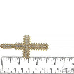 Large Diamond Cross Pendant (Lab) 68212 - Image 6
