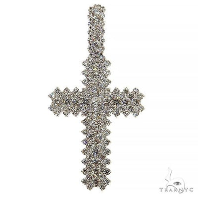 Large Diamond Cross Pendant (Lab) 68213 - Image 1