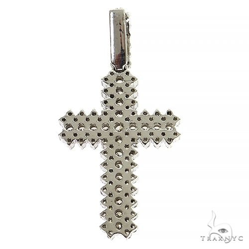 Large Diamond Cross Pendant (Lab) 68213 - Image 4