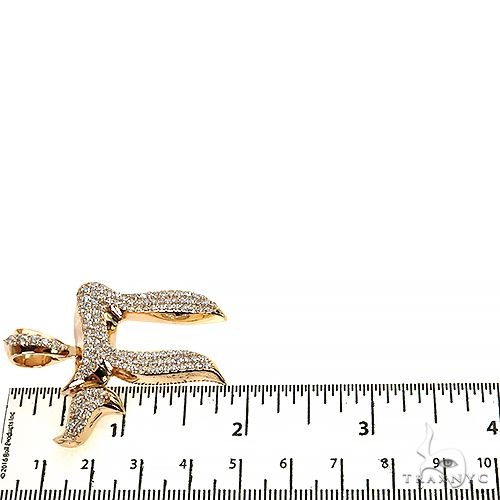 Large Jewish Chai Diamond Pendant 68736 - Image 6