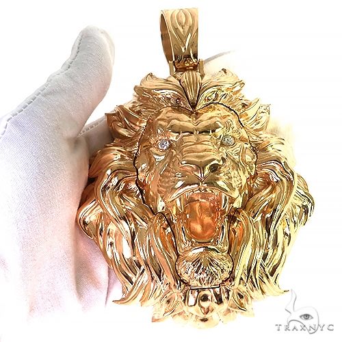 Large Lion Head Pendant With Opening Face Of African Wildlife  69151 - Image 10