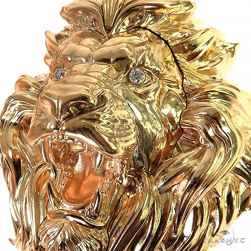 Large Lion Head Pendant With Opening Face Of African Wildlife  69151 - Image 4