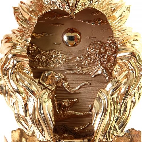 Large Lion Head Pendant With Opening Face Of African Wildlife  69151 - Image 5