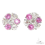 Large Majesty Sapphire Flower Earrings 67215 - Image 1