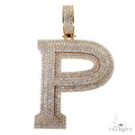 Large Size Diamond Initial Pendant 68919 - Image 1
