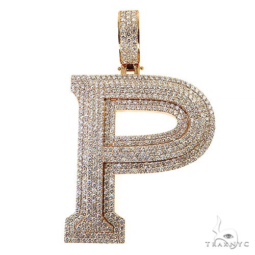 Large Size Diamond Initial Pendant 68919 - Image 1