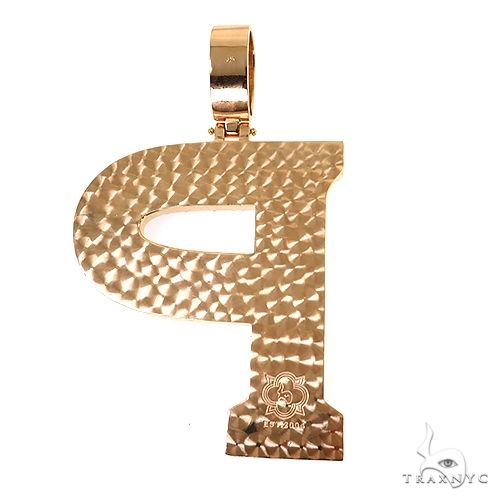 Large Size Diamond Initial Pendant 68919 - Image 4