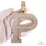 Large Size Diamond Initial Pendant 68919 - Image 7