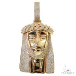 Large Size Jesus Diamond Pendant (Lab) 68908 - Image 1
