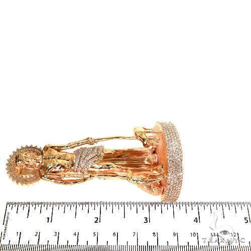 Large St. Lazarus Diamond Pendant 67699 - Image 7