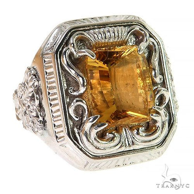 Leonardo Da Vinci Citrin Ring .925 Silver 69237 - Image 1