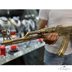 Life Size  Ak 47 Recreated in 14K Yellow Gold -Not Real Weapon 69075 - Image 3