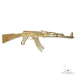 Life Size  Ak 47 Recreated in 14K Yellow Gold -Not Real Weapon 69075 - Image 2