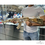 Life Size  Ak 47 Recreated in Brass -Not Real Weapon 69074 - Image 1