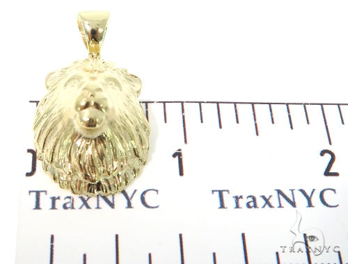 Small Lion Head Gold Pendant 45317 - Image 5