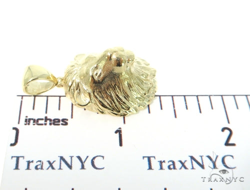 Small Lion Head Gold Pendant 45317 - Image 6
