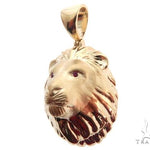 Small Lion Head Pendant with Ruby Eyes 64027 - Image 3