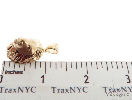 Small Lion Head Pendant with Ruby Eyes 64027 - Image 6