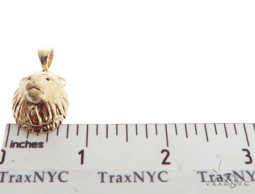 Small Lion Head Pendant with Ruby Eyes 64027 - Image 7