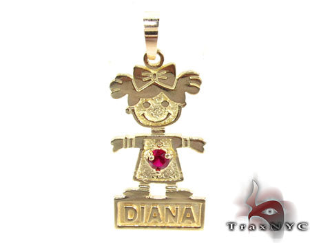 Little Girl Gold Pendant 28020 - Image 1