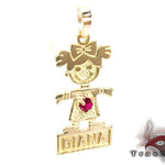 Little Girl Gold Pendant 28020 - Image 2