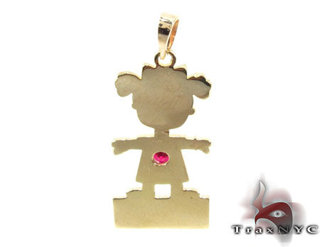Little Girl Gold Pendant 28020 - Image 3