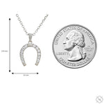 Lucky Horseshoe Diamond Pendant .925 Silver 70774 - Image 7