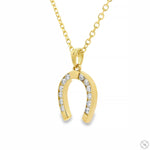 Lucky Horseshoe Diamond Pendant 70773 - Image 3