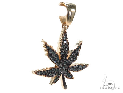 Maple Leaf Diamond Pendant 41059 - Image 2