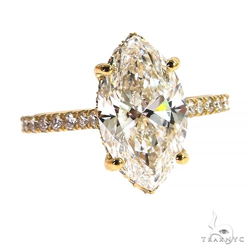 Marquise Diamond Engagement Ring (Lab) 69649 - Image 2