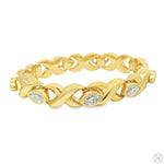 Marquise Diamond Twist Link Bracelet 70724 - Image 2