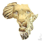 Medium  African Lion Face Pendant 66346 - Image 1