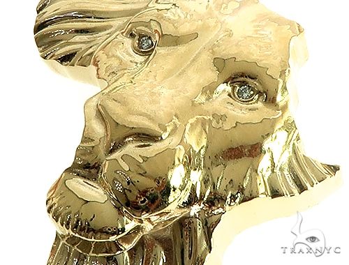 Medium  African Lion Face Pendant 66346 - Image 4