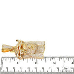 Medium 14K Gold Diamond Jesus Pendant 67778 - Image 6