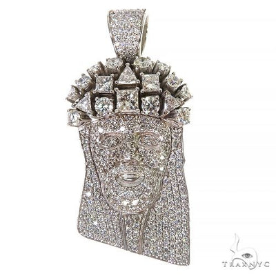 Medium Jesus Head Diamonds on The Crown Pendant 68011 - Image 1