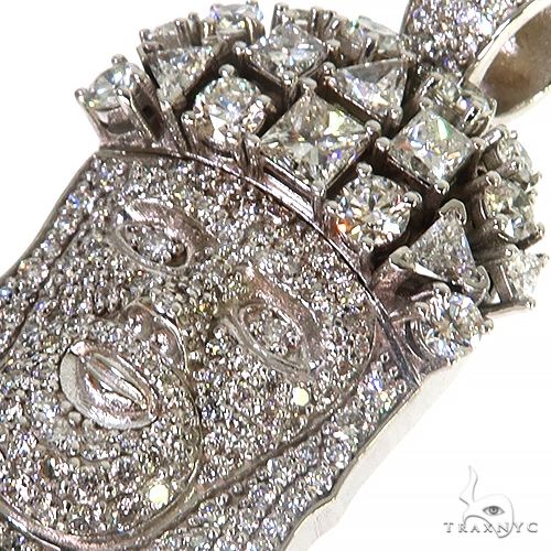 Medium Jesus Head Diamonds on The Crown Pendant 68011 - Image 3