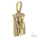Medium Size Jesus Diamond Pendant 68904 - Image 2