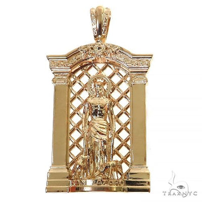 Medium Solid St. Lazarus Pendant 68456 - Image 1