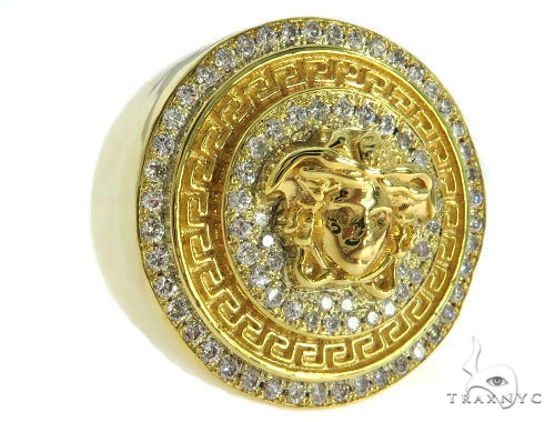 Heavy Medusa Diamond Ring 57055 - Image 1