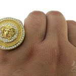 Heavy Medusa Diamond Ring 57055 - Image 8