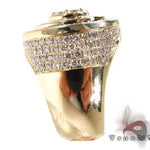 Mens 10K Gold Mayan Pinky Ring 63609 - Image 4