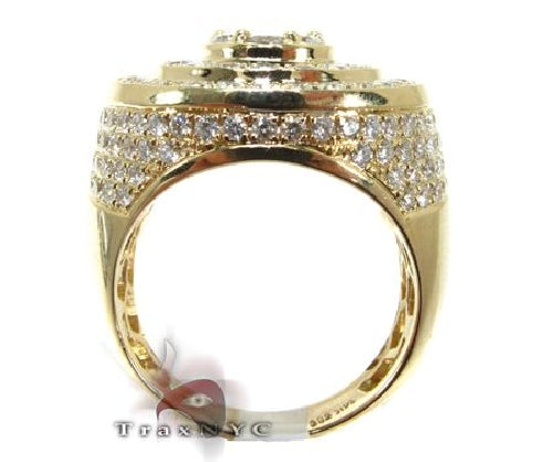 Mens 10K Gold Mayan Pinky Ring 63609 - Image 6