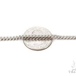 Mens 10k Hollow White Gold Franco Chain 18 Inches 2mm   65750 - Image 2