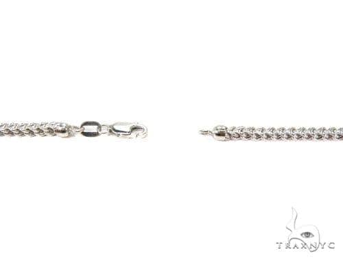 Mens 10k Hollow White Gold Franco Chain 20 Inches 2mm   65751 - Image 4
