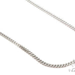 Mens 10k Hollow White Gold Franco Chain 22 Inches 2mm   47480 - Image 1