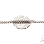 Mens 10k Hollow White Gold Franco Chain 22 Inches 2mm   47480 - Image 2